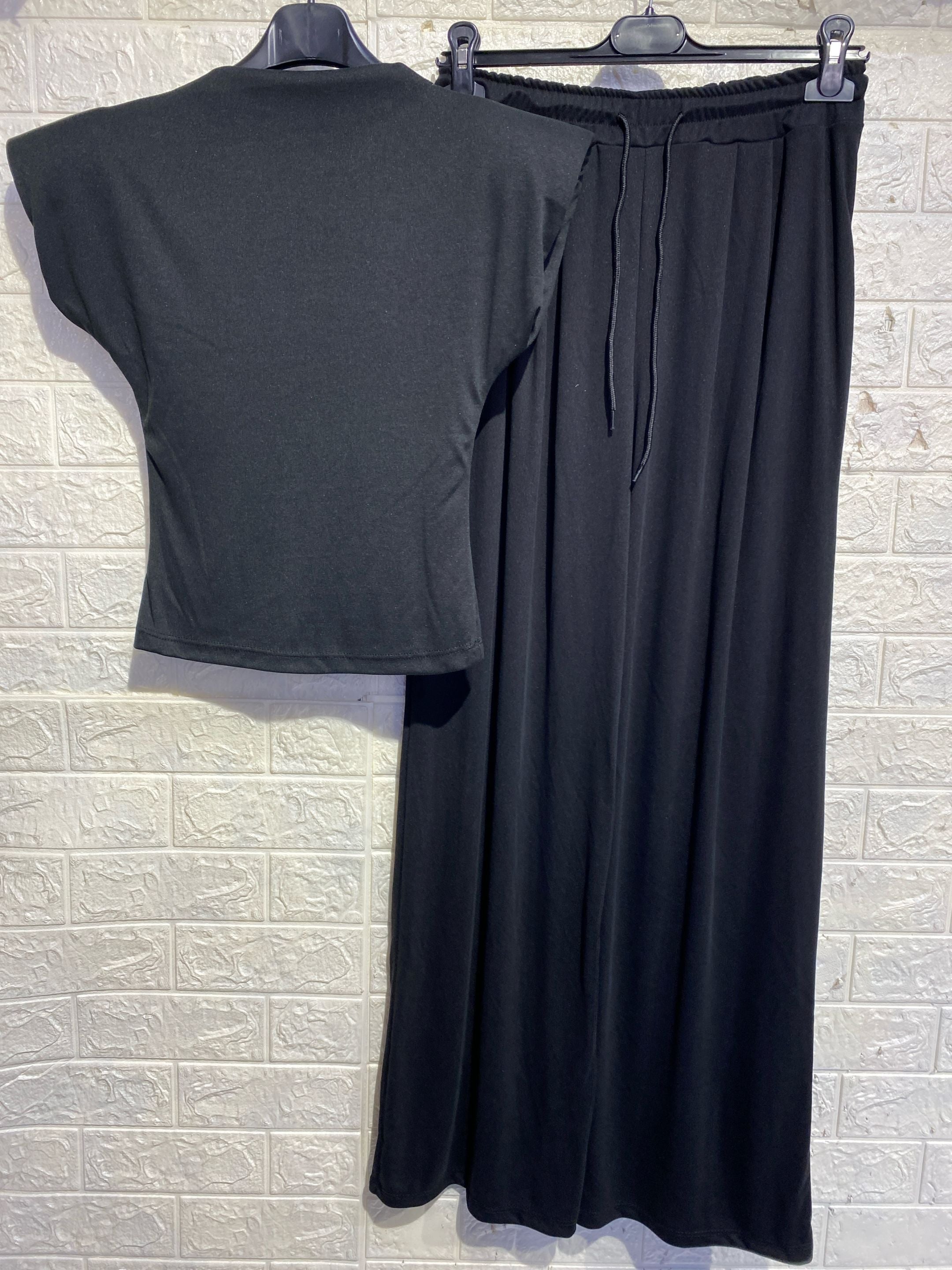 Completo Coordinated "Sunset Lounge" – Top con Spalline e Pantalone Wide Leg