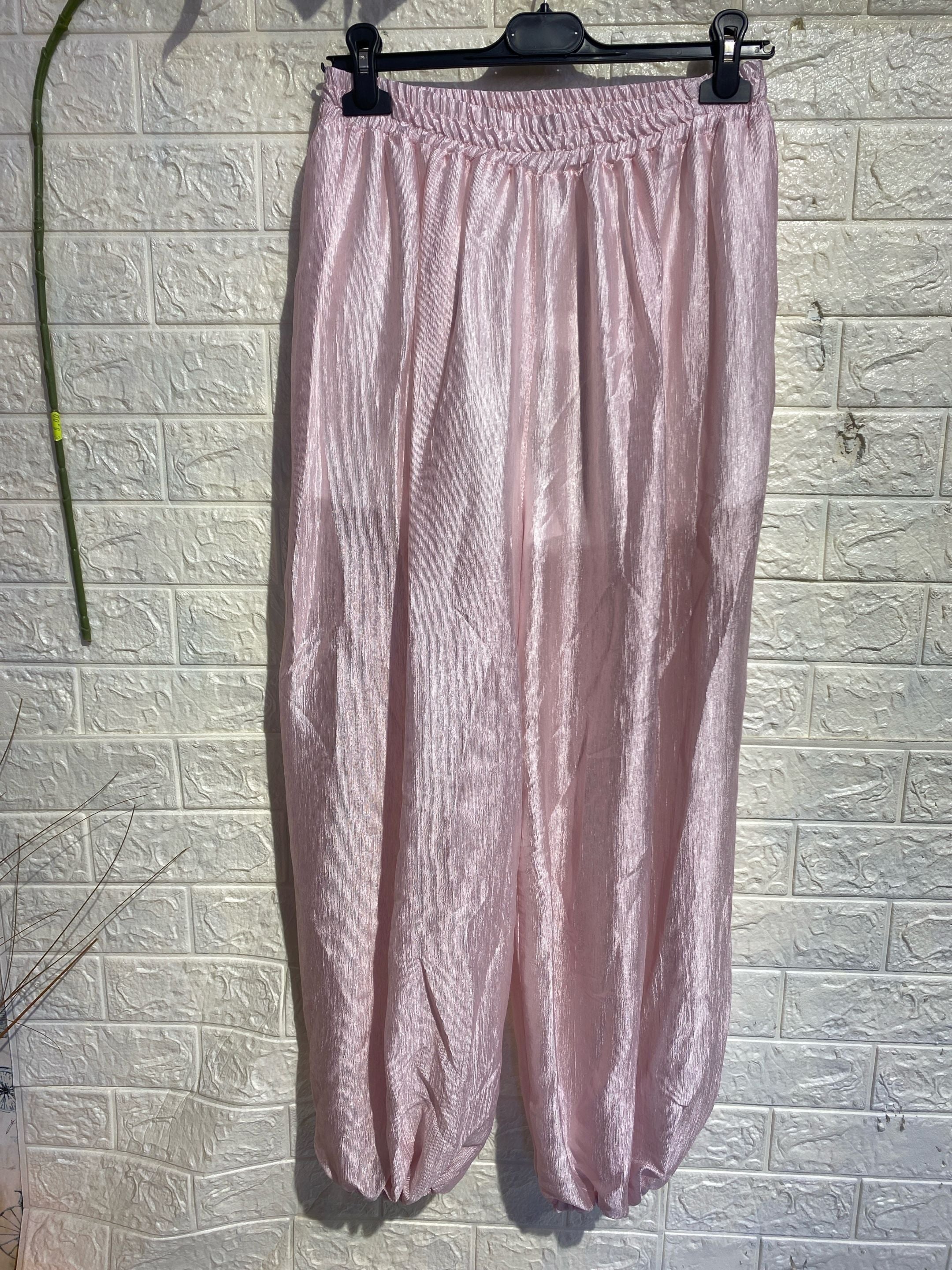 Pantaloni Jogger Fluidi in Satin