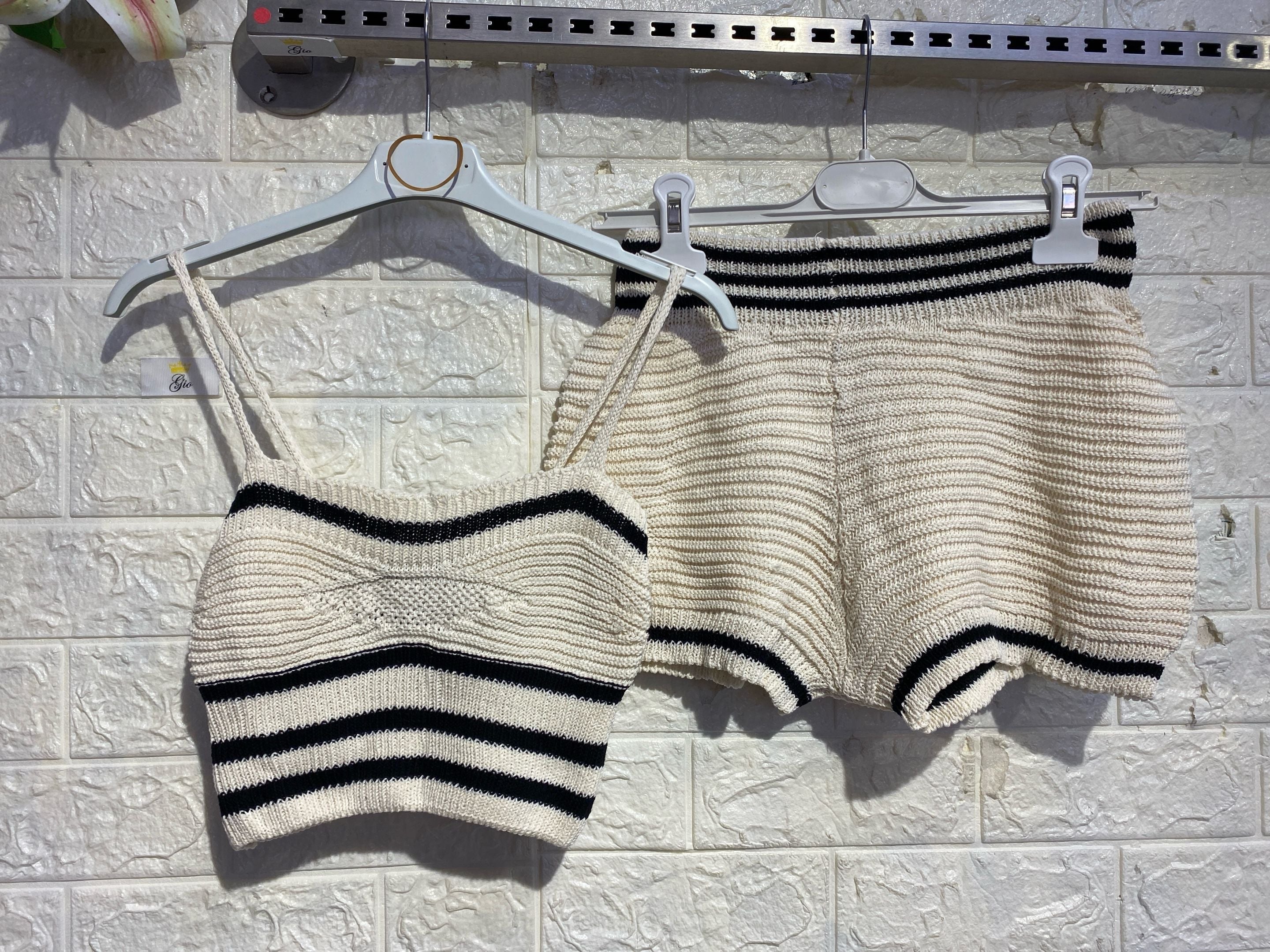 Co-ord Set in Maglia a Righe – Comfort & Stile Casual Chic