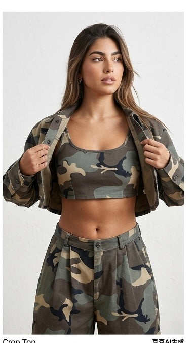 Set 3 Pezzi Camouflage