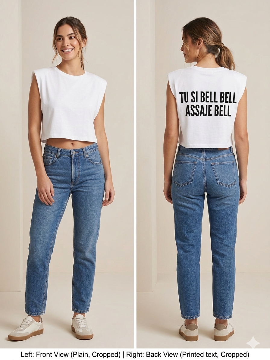 T-Shirt Oversize con Scritta Posteriore – Capsula Urban Statement