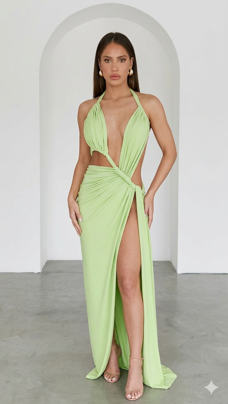Abito Lungo Cut-Out – Glamour ed Eleganza Audace