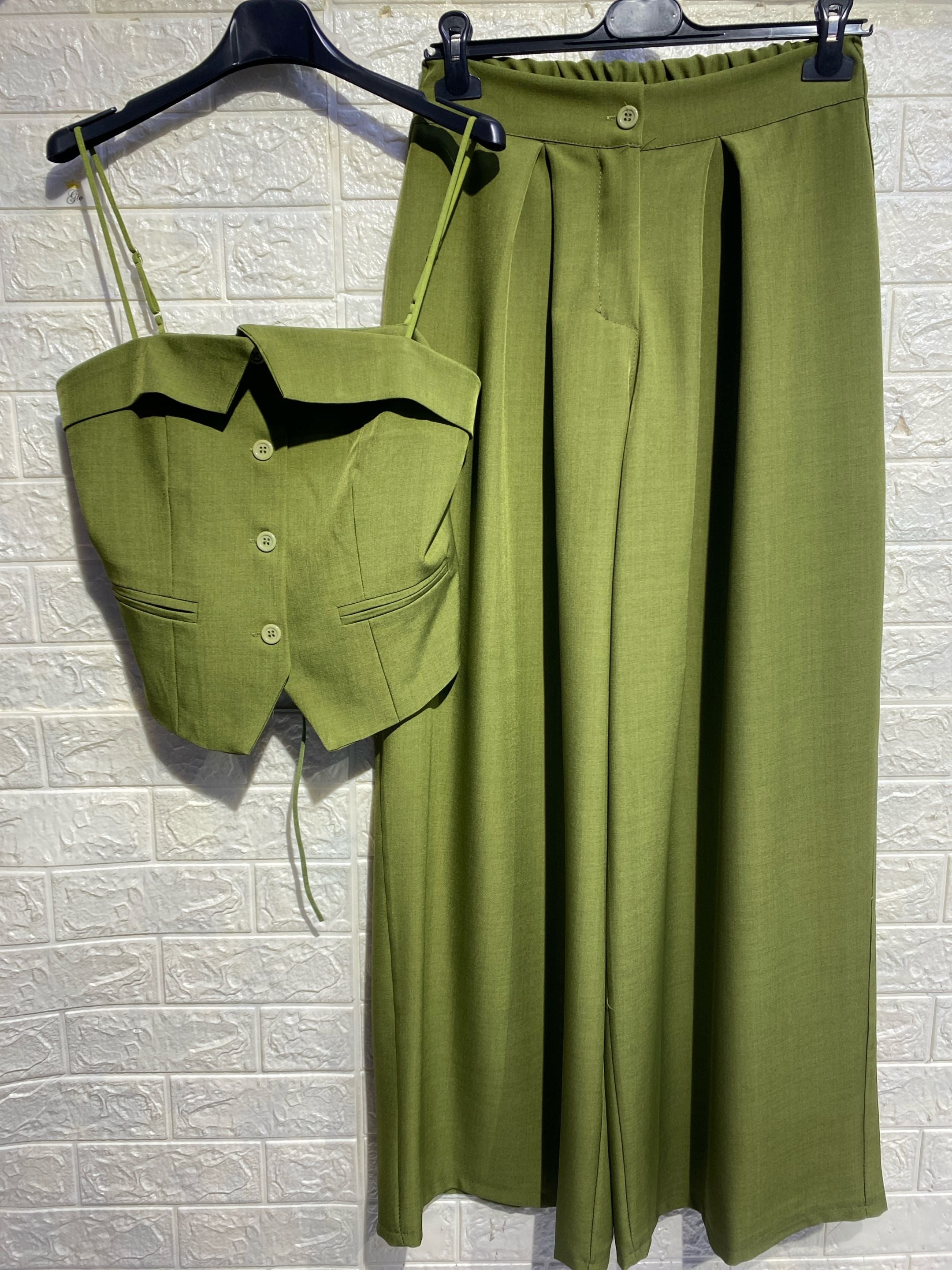 Completo "Sage Garden" – Coordinato in Lino
