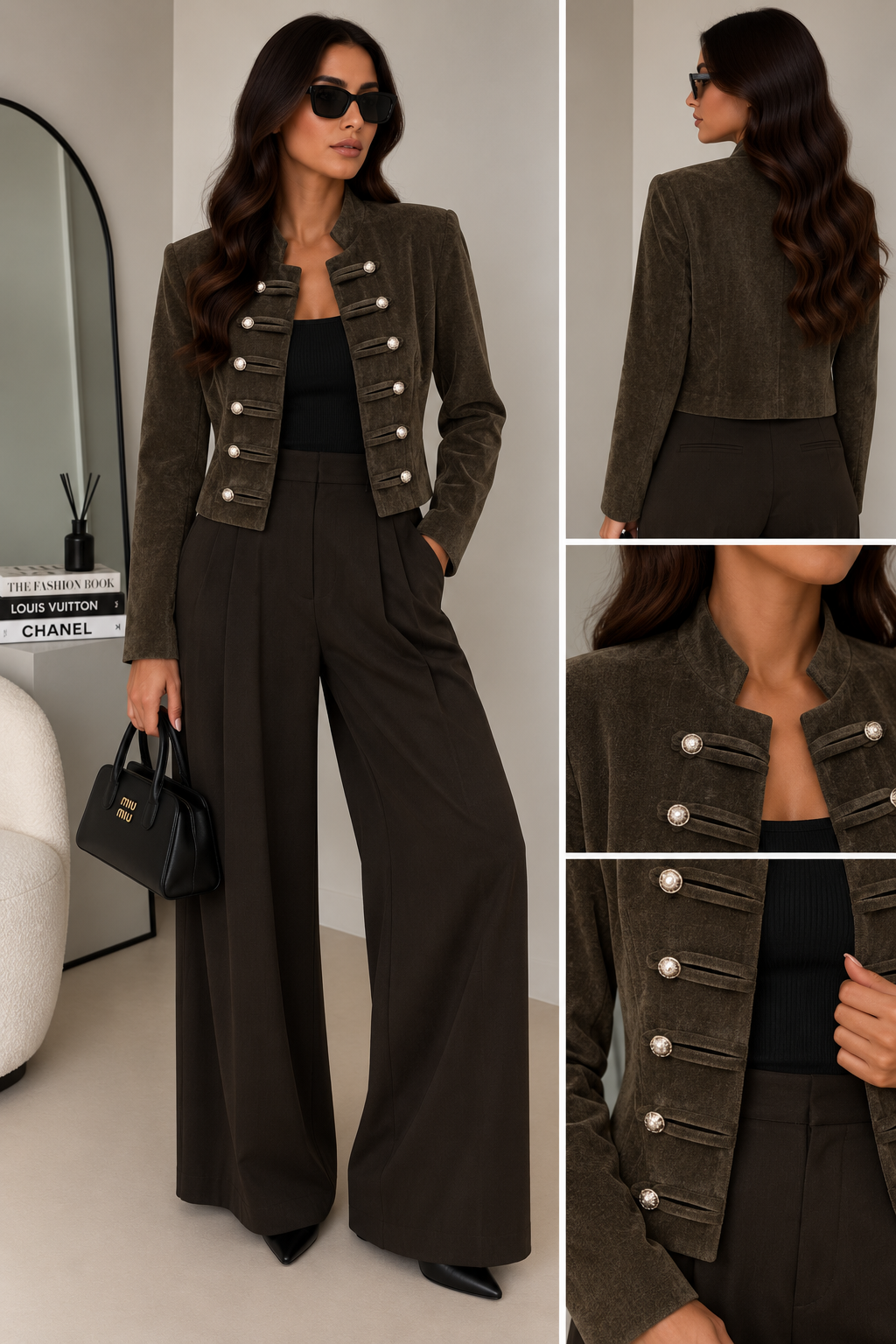 Giacca Sartoriale con Bottoni Decorativi