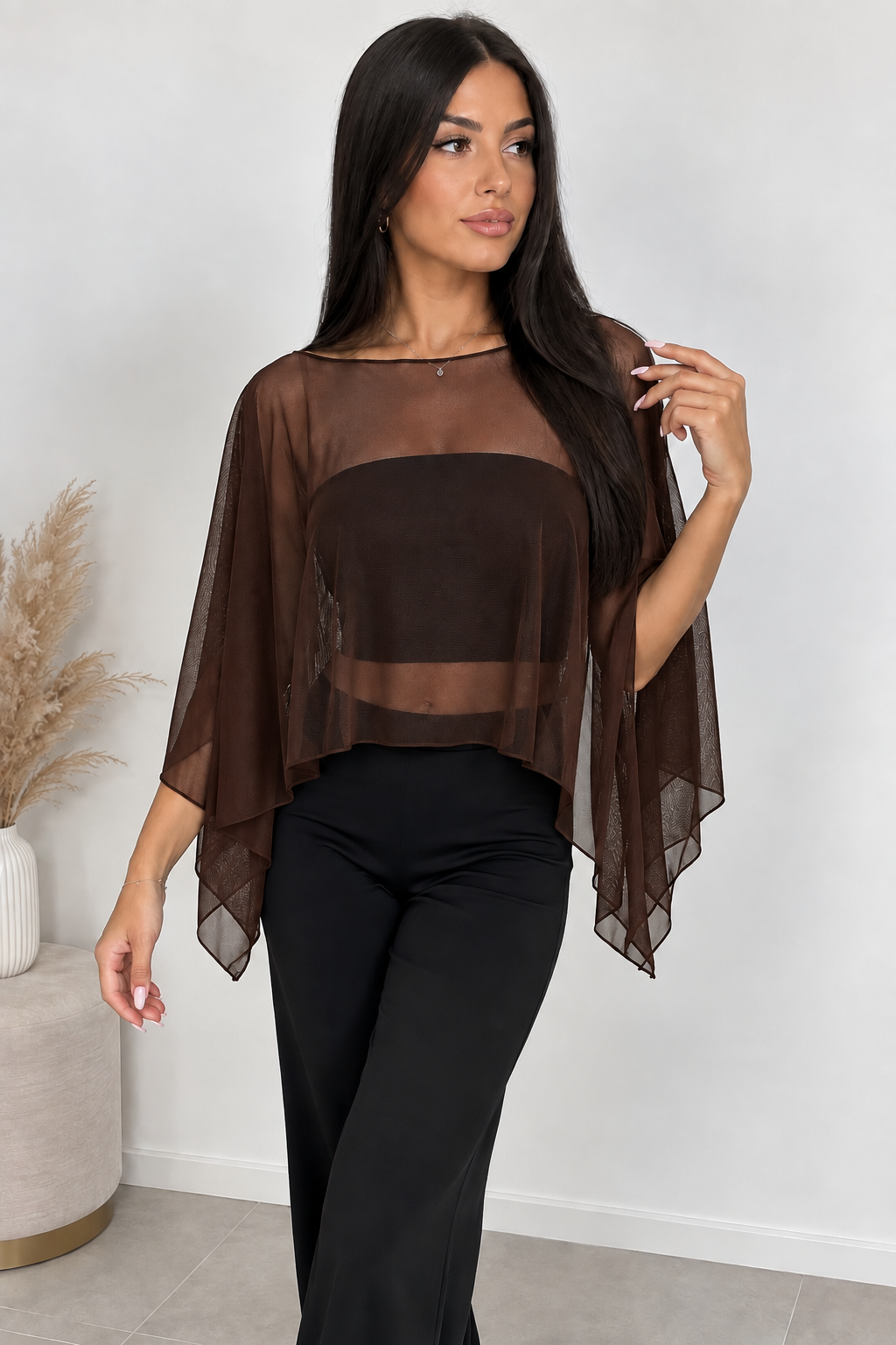 Coprispalle in tulle