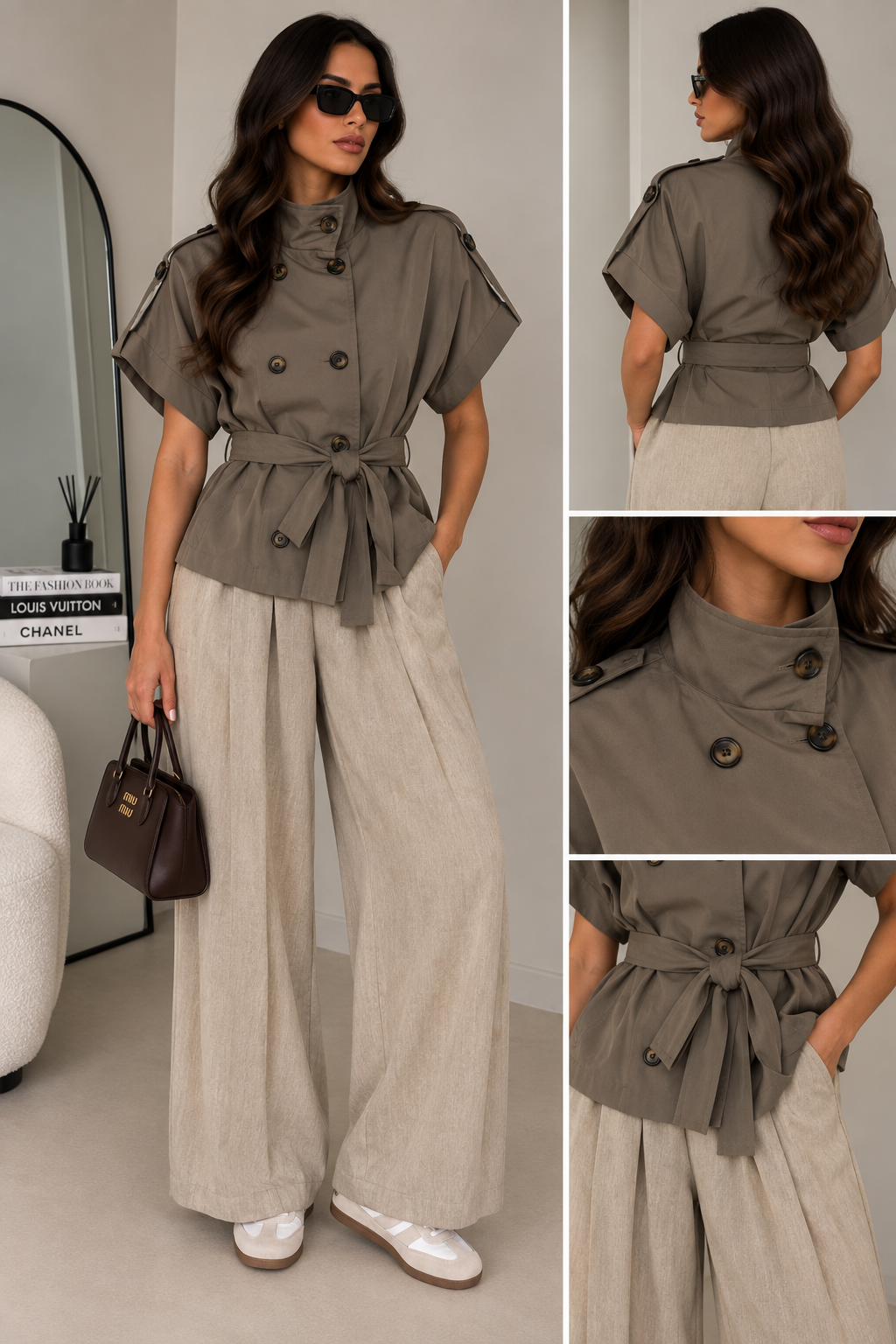 Giacca Trench con Cintura