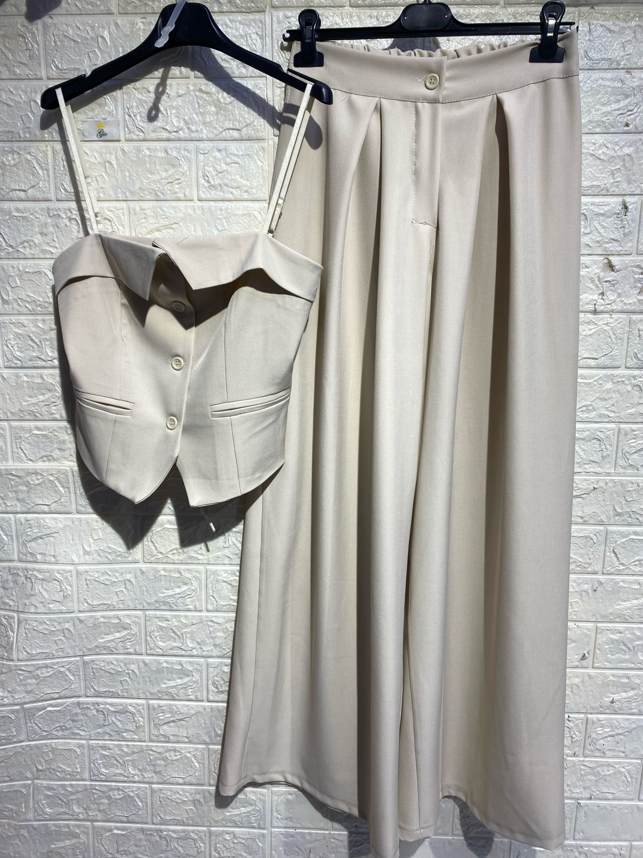 Completo "Sage Garden" – Coordinato in Lino