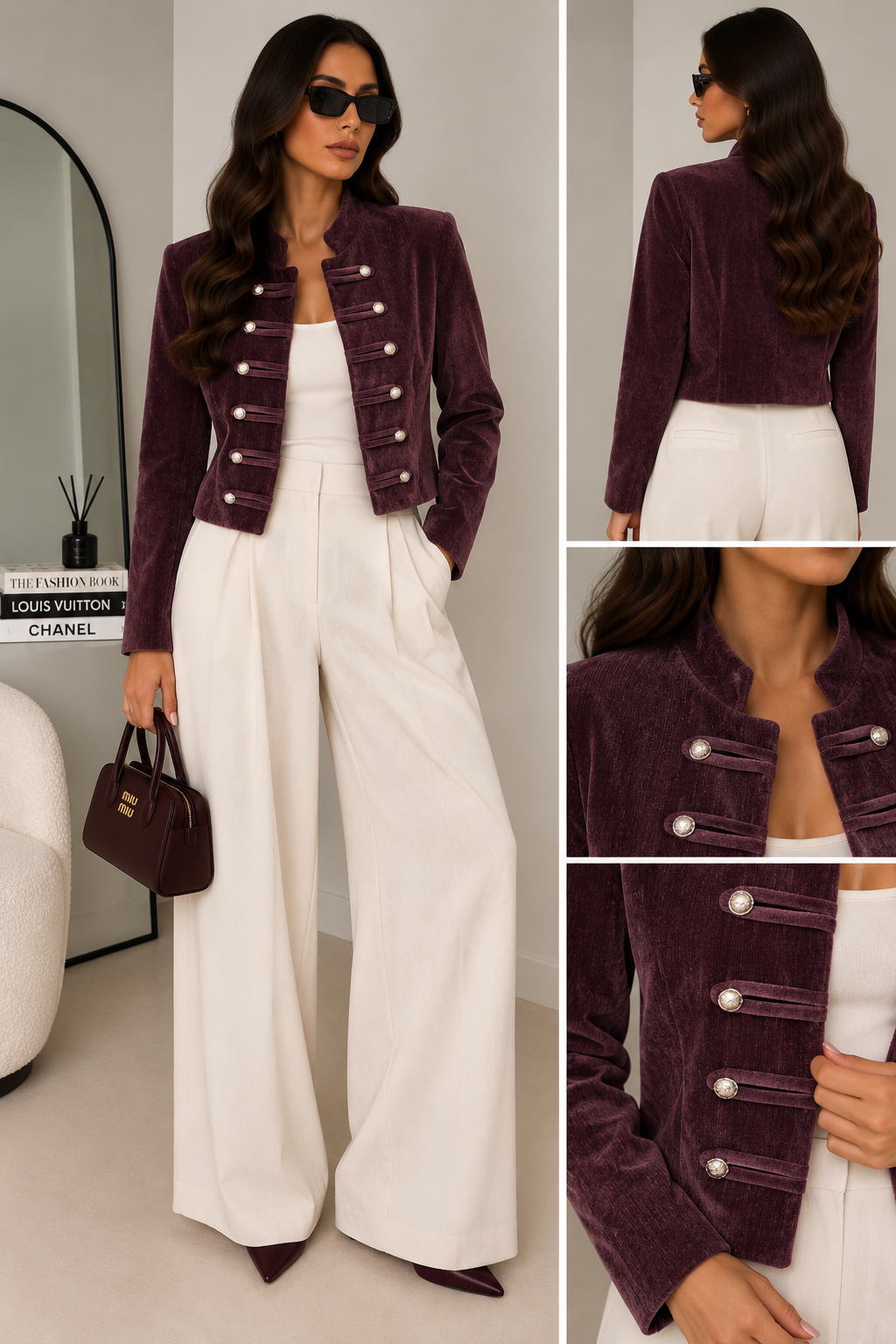 Giacca Sartoriale con Bottoni Decorativi