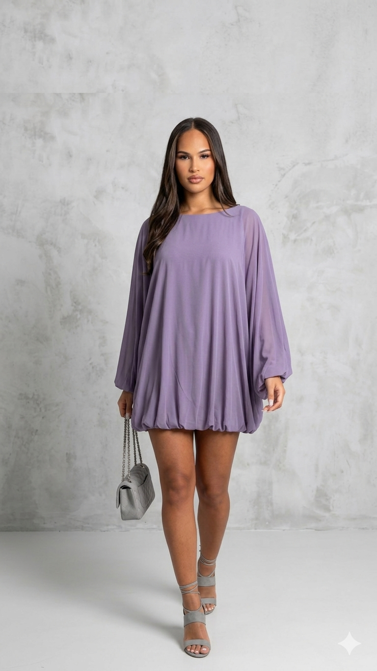 Mini Abito Drappeggiato Moonlight