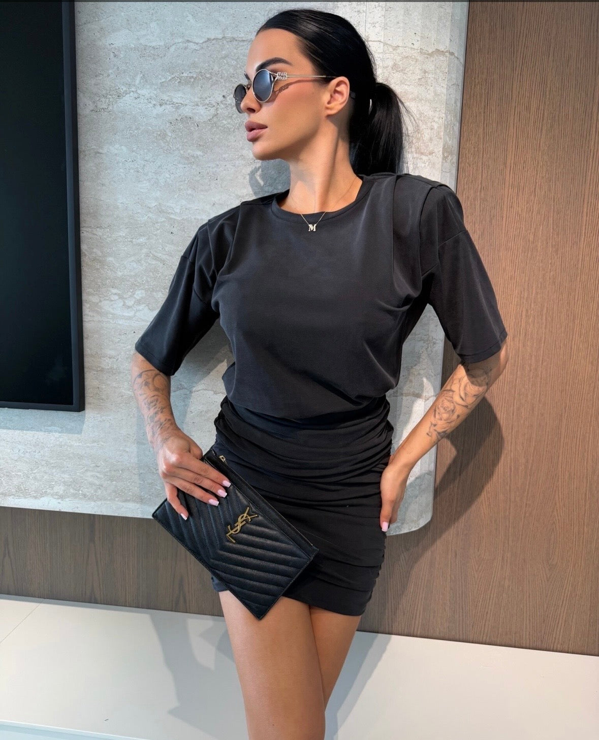 Abito Two-Piece Urban Glam in Nero