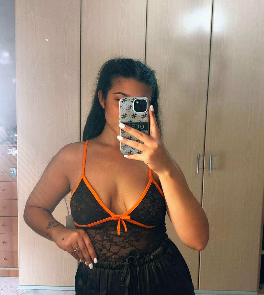 Top Crop in Pizzo Bralette Style