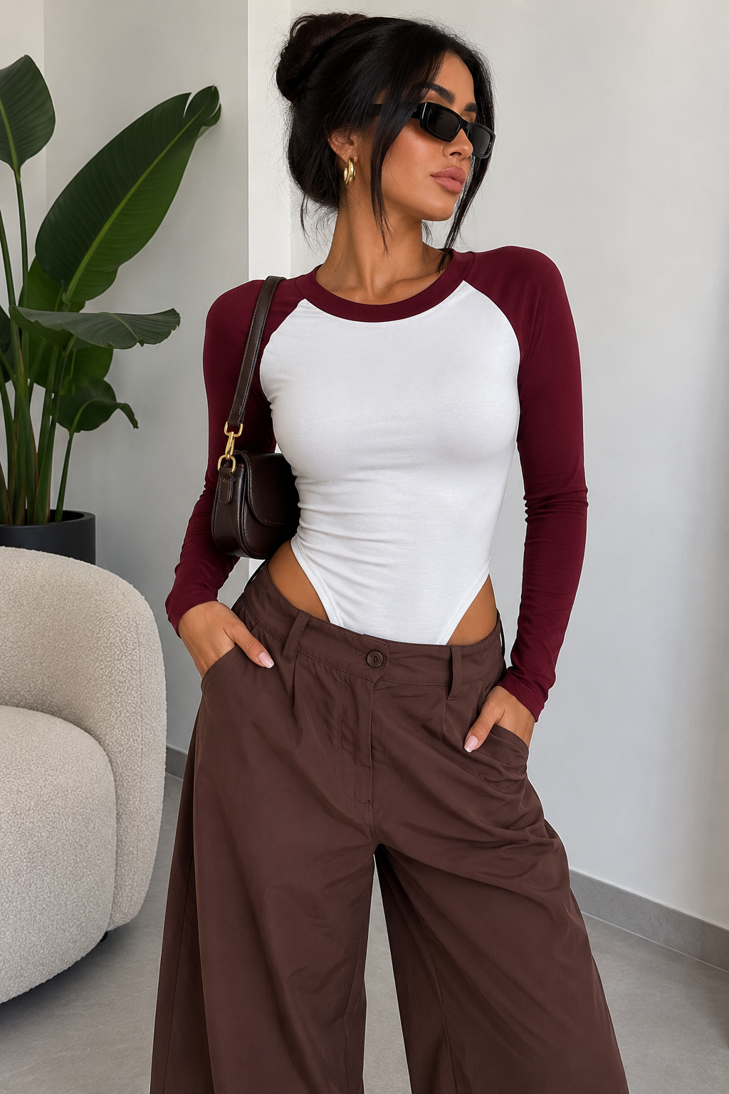 Body basic a maniche lunghe