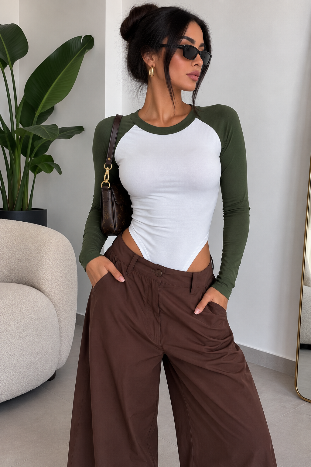 Body basic a maniche lunghe