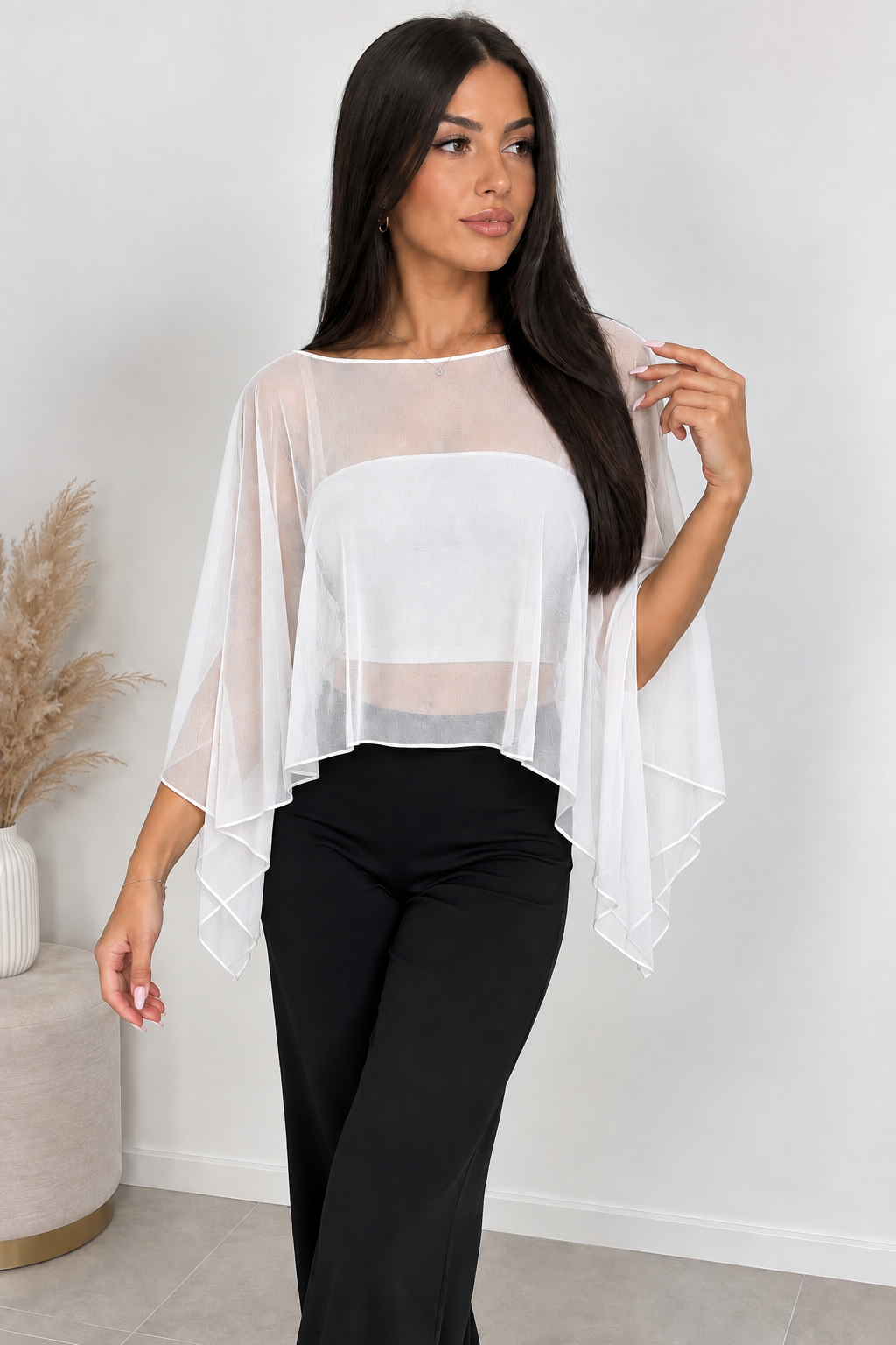 Coprispalle in tulle