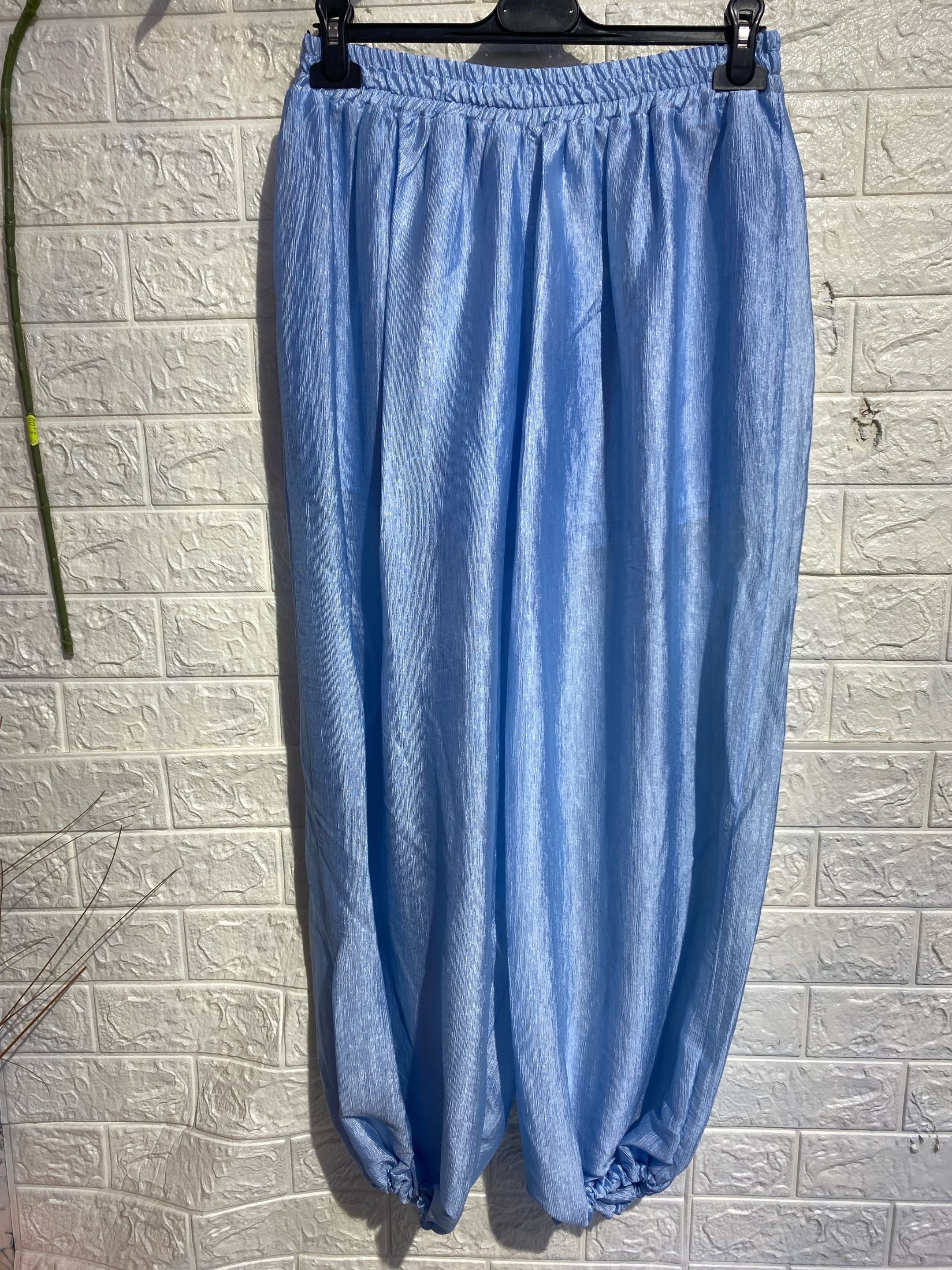 Pantaloni Jogger Fluidi in Satin