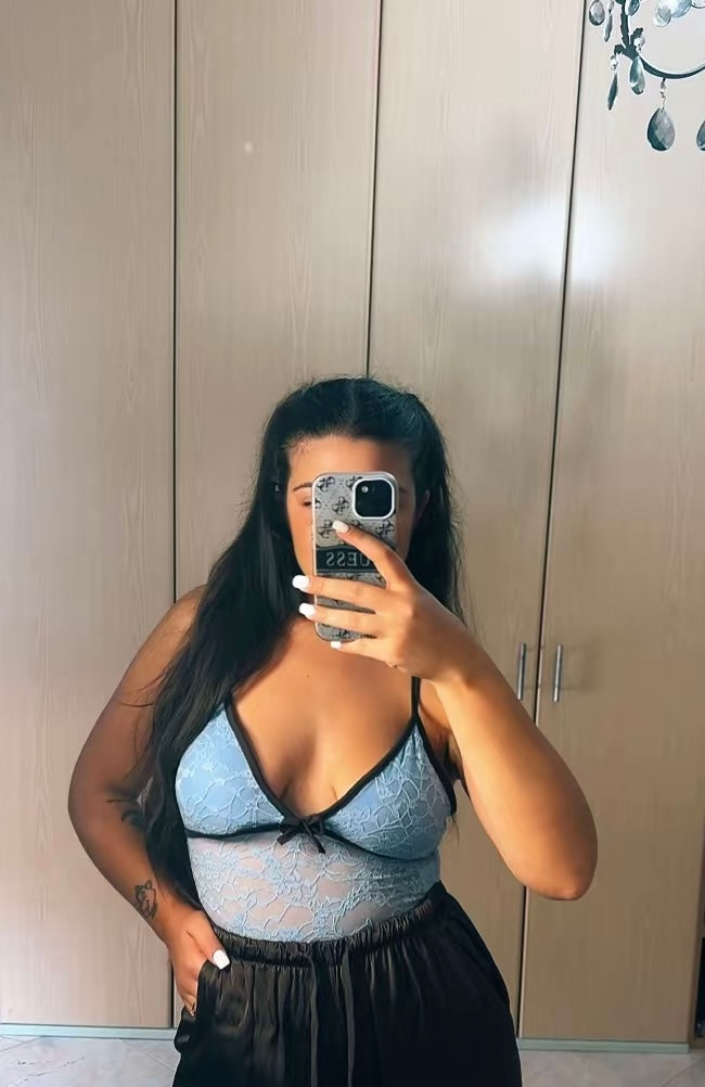 Top Crop in Pizzo Bralette Style