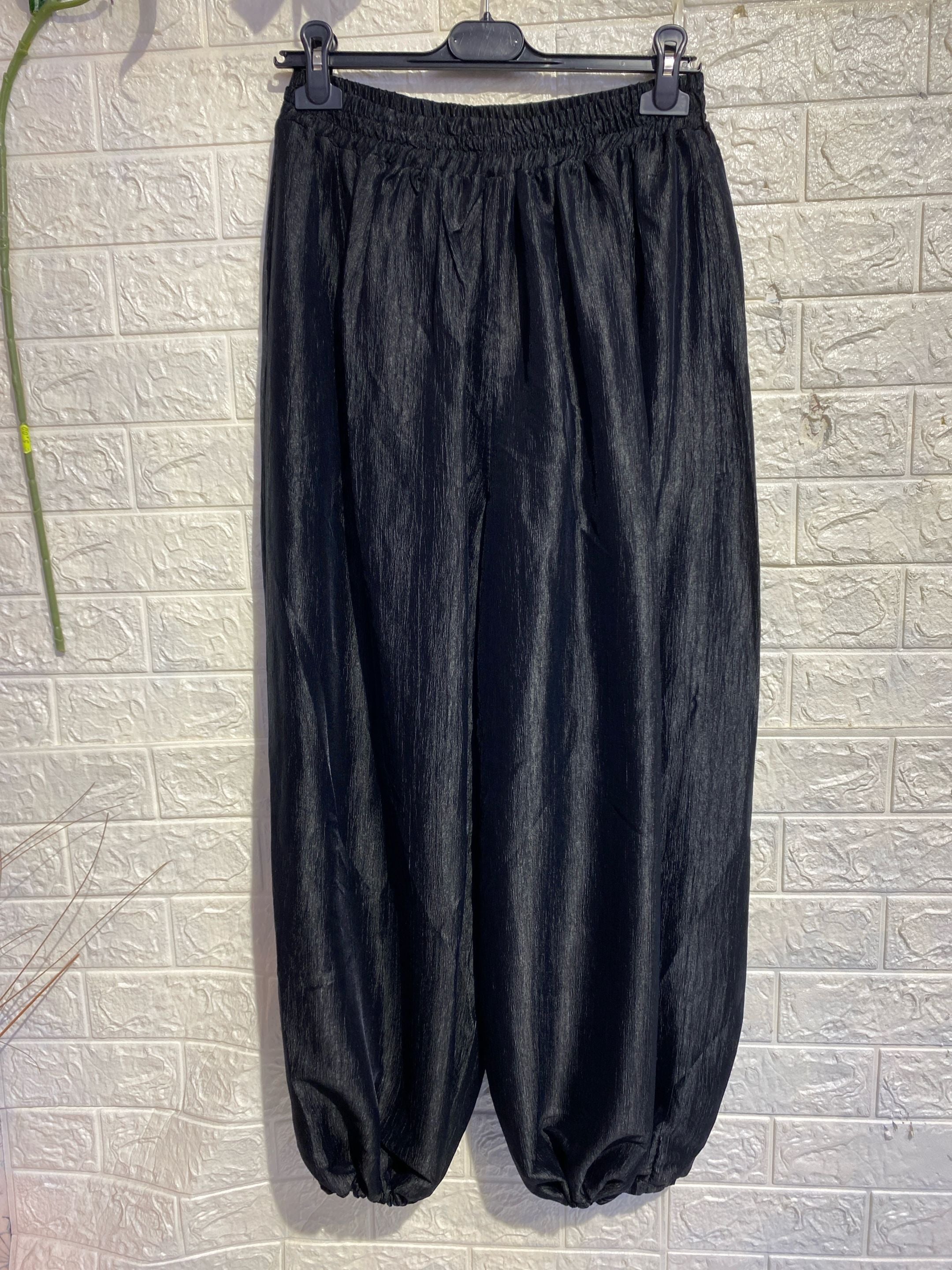 Pantaloni Jogger Fluidi in Satin