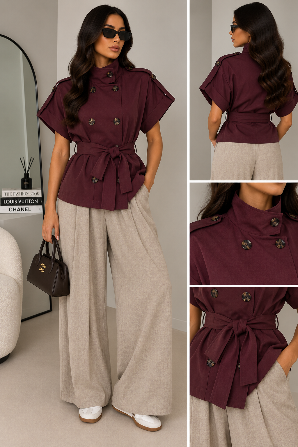 Giacca Trench con Cintura