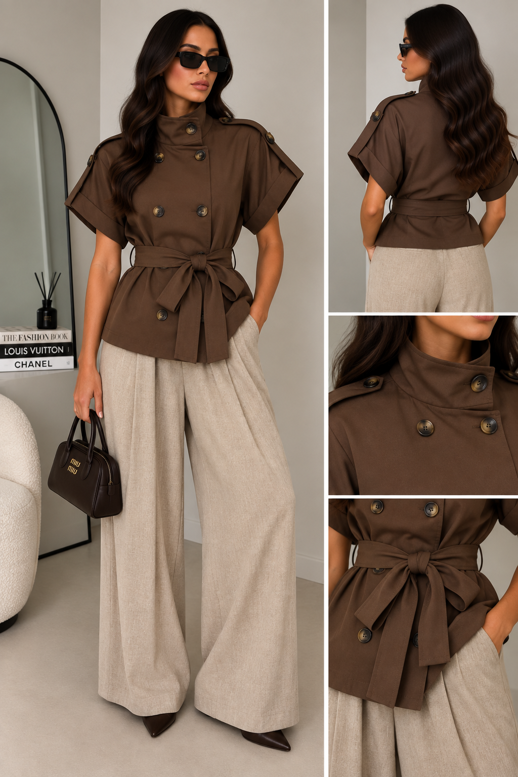 Giacca Trench con Cintura