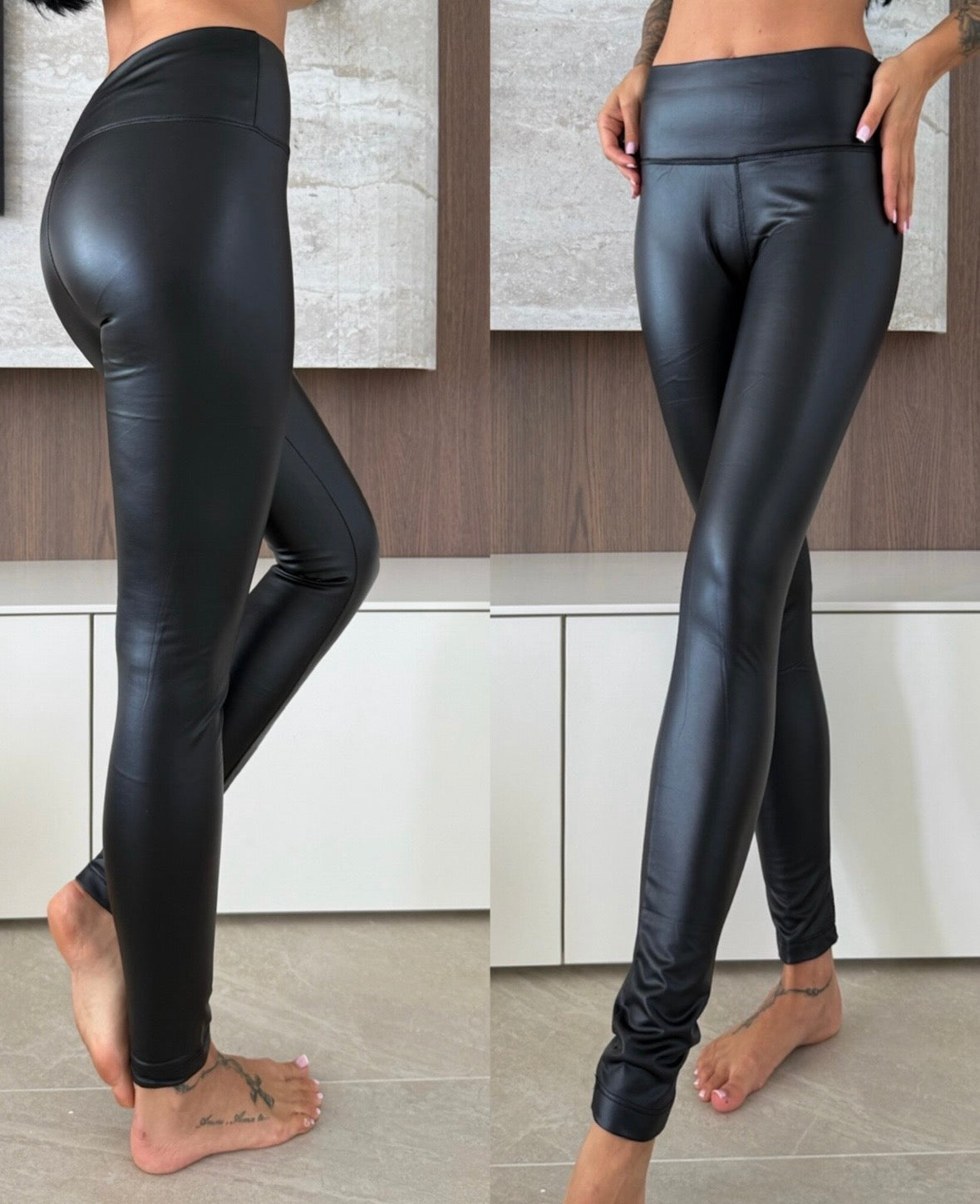 Leggins in ecopelle